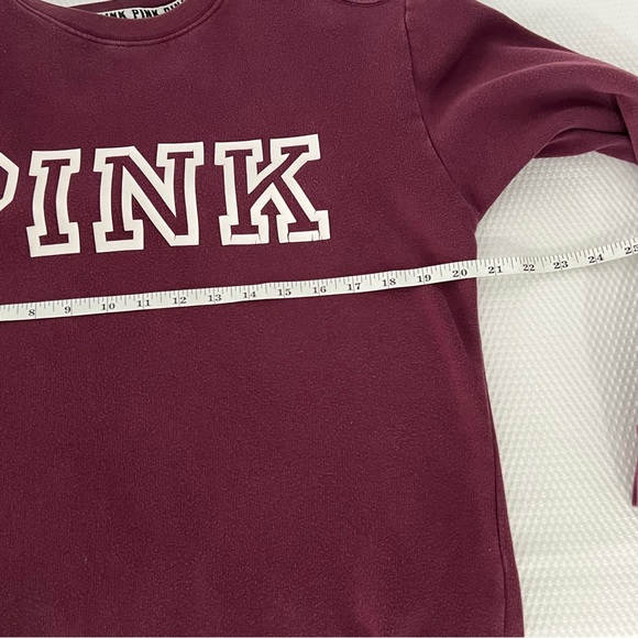 Victoria Secret PINK burgundy crewneck size XS - Picture 10 of 13